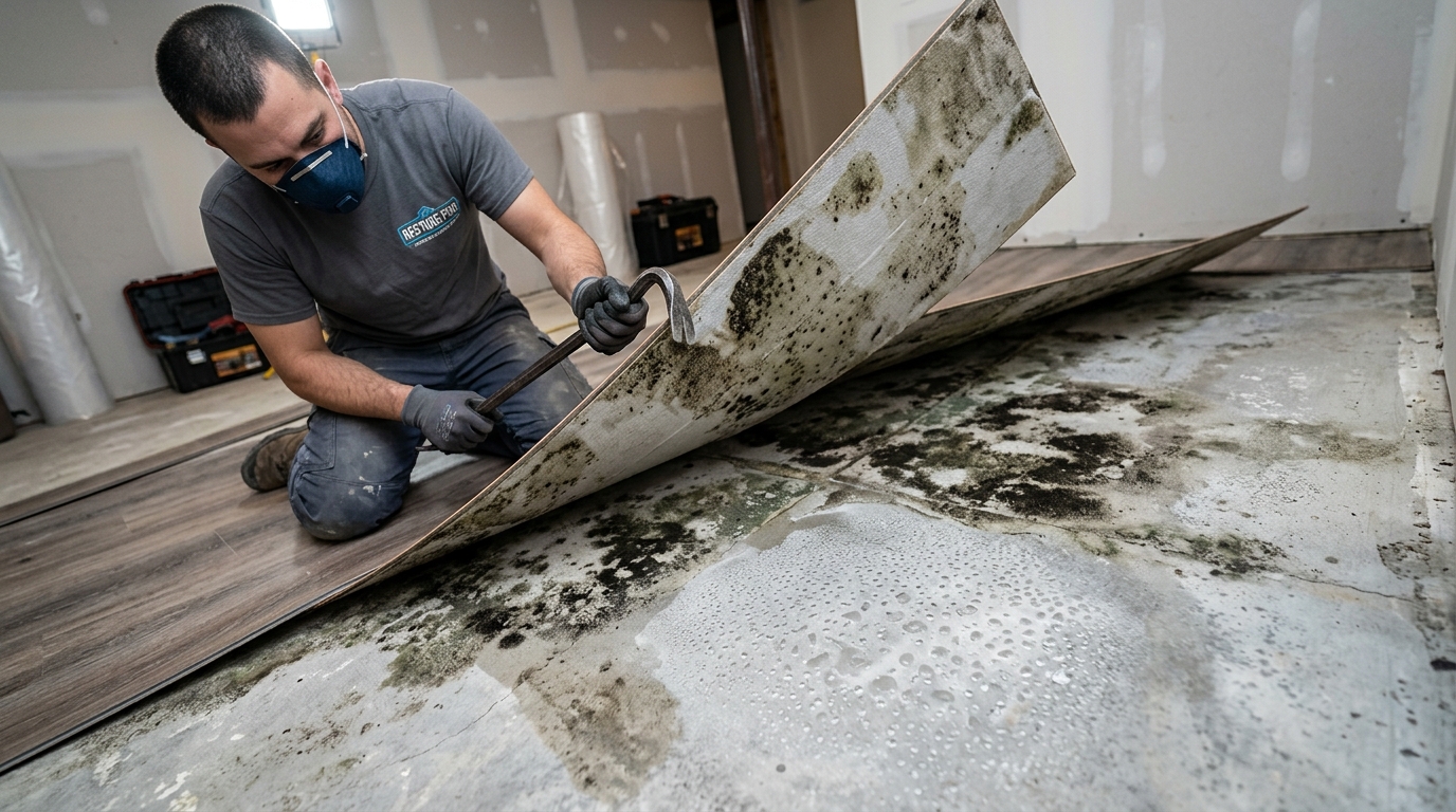 Under-slab plumbing leak detection and concrete moisture extraction in Guymon OK