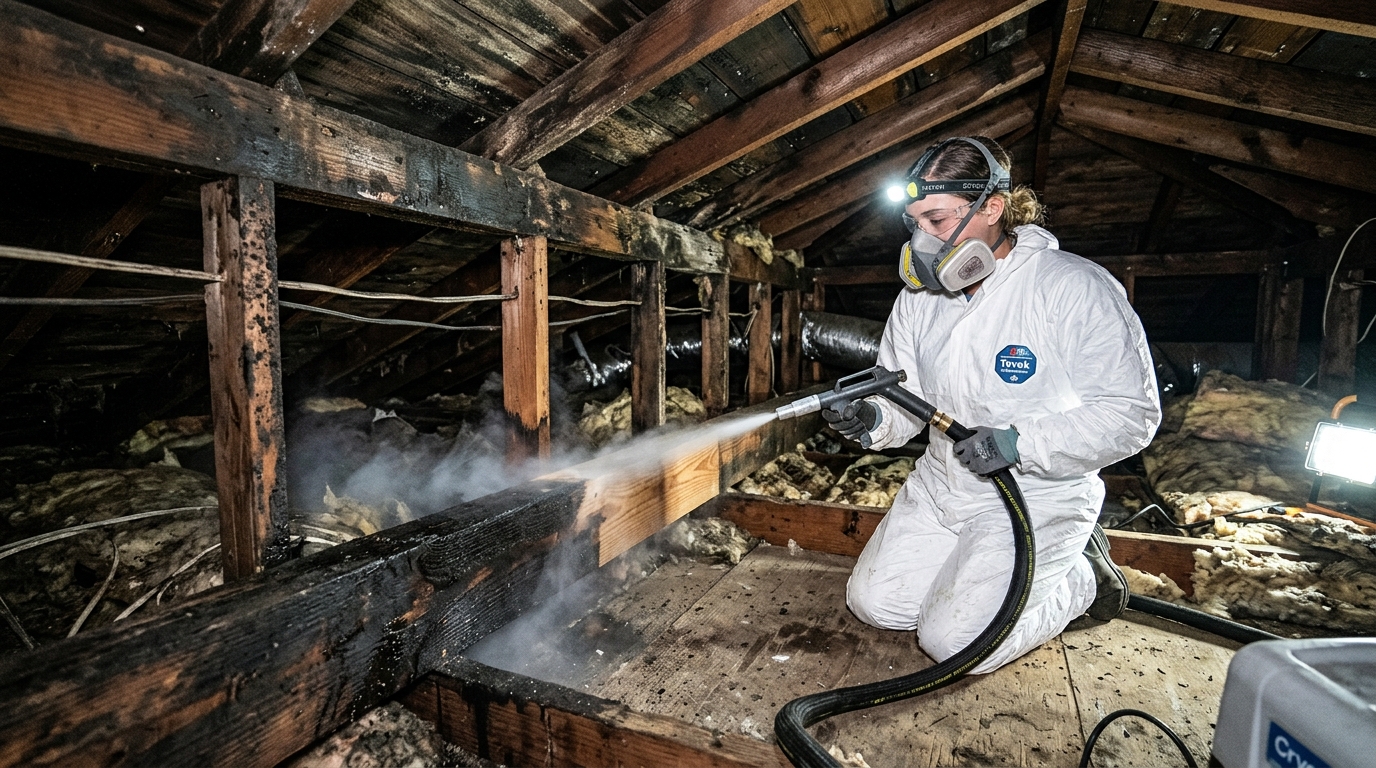 Atmospheric river storm moisture mapping and crawlspace containment in Los Angeles California