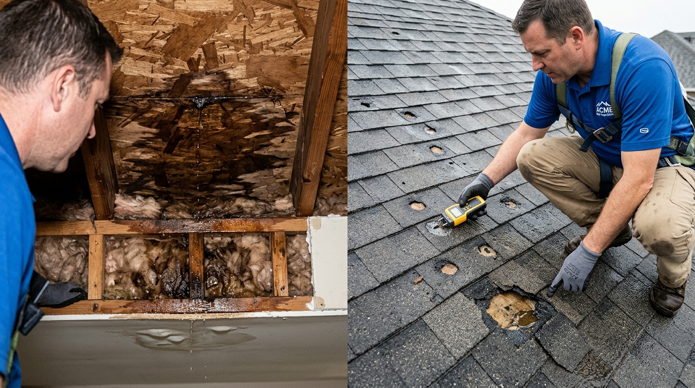 Severe storm wind-driven rain and exterior wall water extraction in Jupiter FL